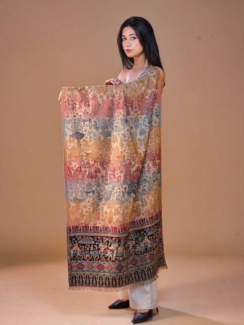 Women's Jamawar Wool Stole